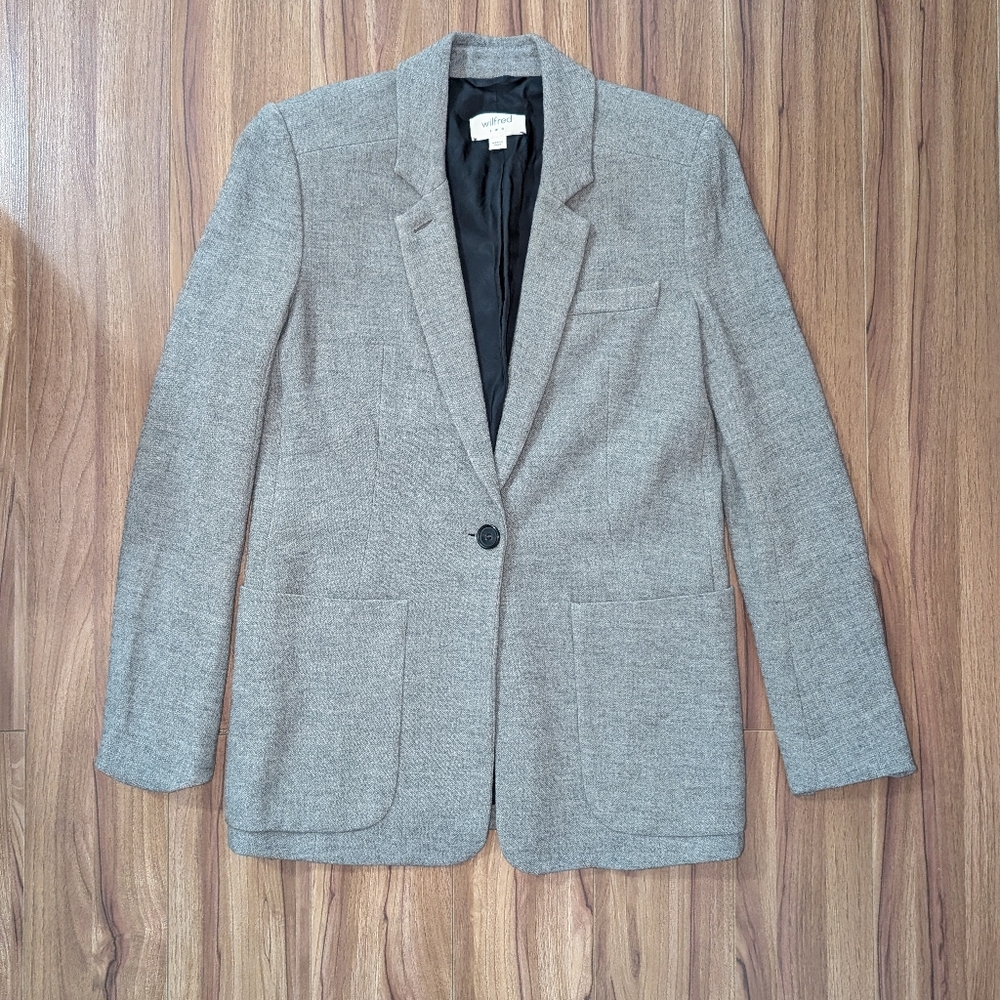 Wilfred Grey Wool Blend Blazer